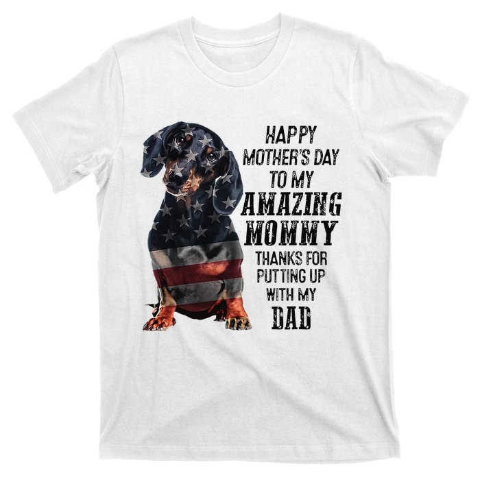 Dachshund Happy Mother's Day To My Amazing Mommy T-Shirt