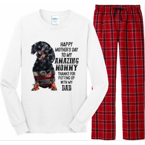 Dachshund Happy Mother's Day To My Amazing Mommy Long Sleeve Pajama Set