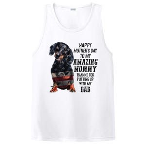 Dachshund Happy Mother's Day To My Amazing Mommy PosiCharge Competitor Tank