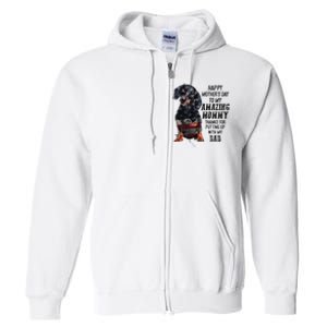 Dachshund Happy Mother's Day To My Amazing Mommy Full Zip Hoodie