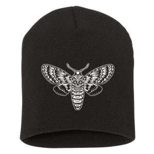 Death Head Moth Short Acrylic Beanie