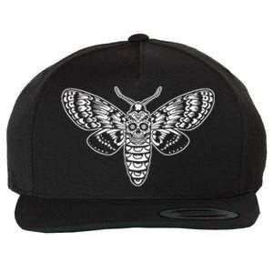 Death Head Moth Wool Snapback Cap