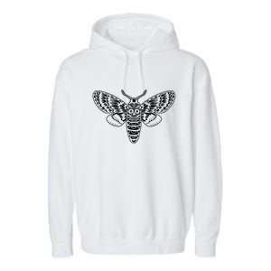 Death Head Moth Garment-Dyed Fleece Hoodie