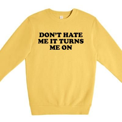 Dont Hate Me It Turns Me On Premium Crewneck Sweatshirt