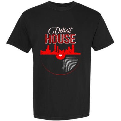 Detroit House Music Vinyl LP Garment-Dyed Heavyweight T-Shirt