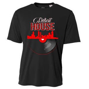 Detroit House Music Vinyl LP Cooling Performance Crew T-Shirt