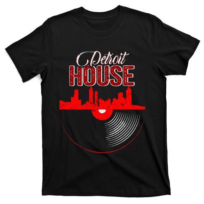 Detroit House Music Vinyl LP T-Shirt