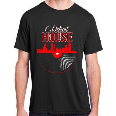 Detroit House Music Vinyl LP Adult ChromaSoft Performance T-Shirt