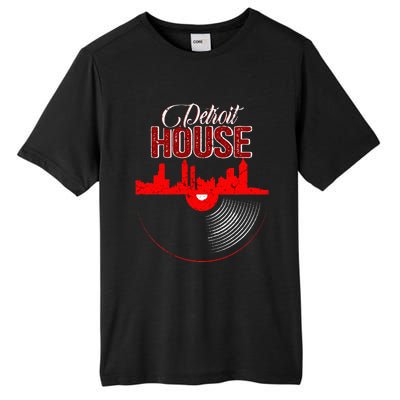 Detroit House Music Vinyl LP Tall Fusion ChromaSoft Performance T-Shirt