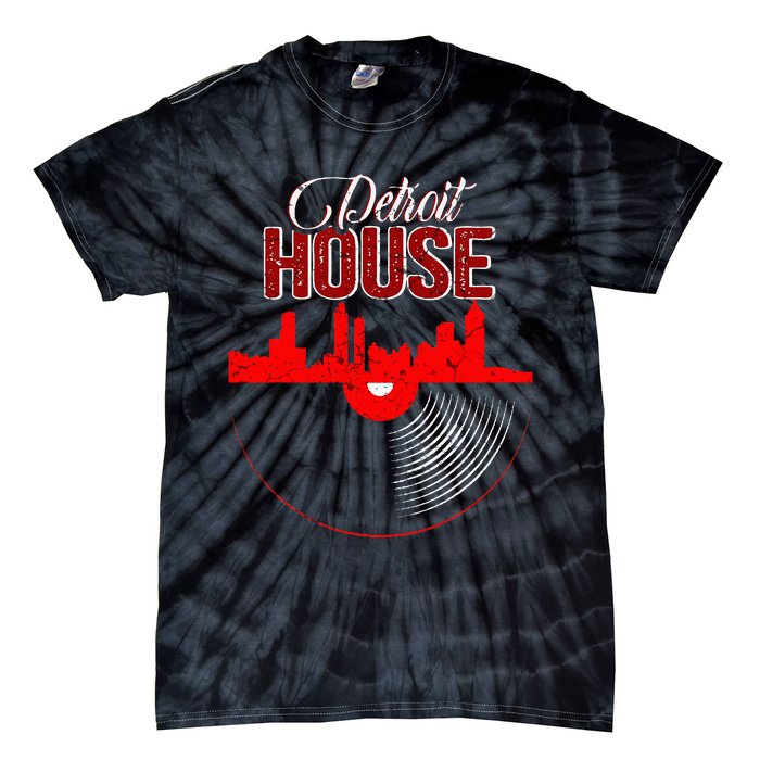 Detroit House Music Vinyl LP Tie-Dye T-Shirt