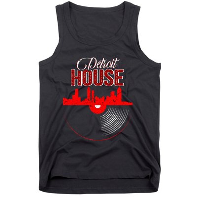 Detroit House Music Vinyl LP Tank Top