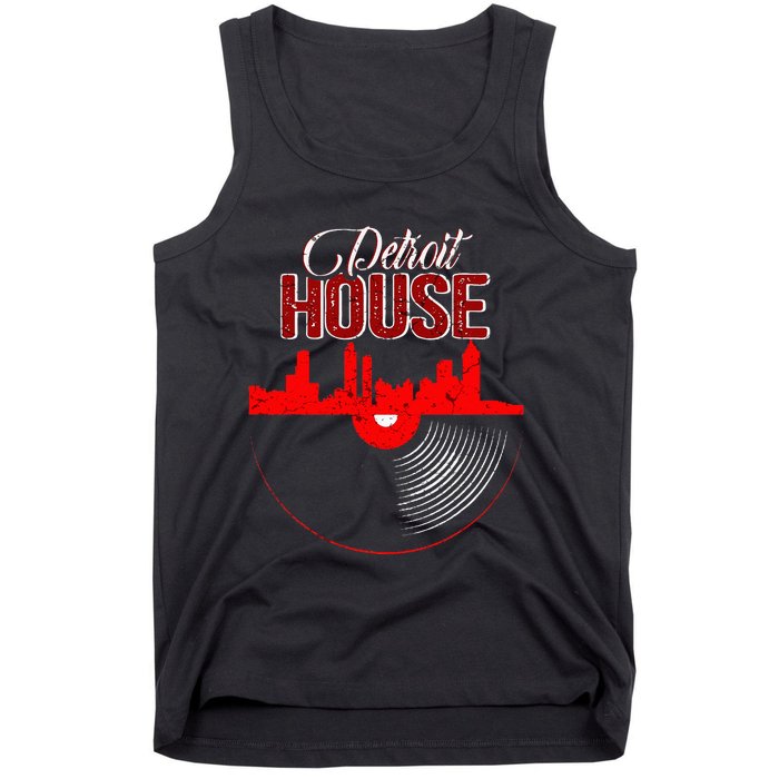 Detroit House Music Vinyl LP Tank Top