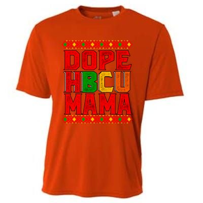 Dope Hbcu Mama Historical Black College Mom Cute Gift Cooling Performance Crew T-Shirt