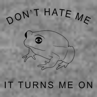Don’T Hate Me It Turns Me On Funny Frog Meme 7-Panel Snapback Hat