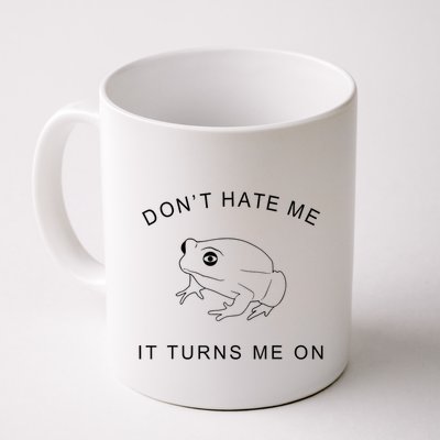 Don’T Hate Me It Turns Me On Funny Frog Meme Mug