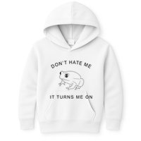 Don’T Hate Me It Turns Me On Funny Frog Meme Kids Hoodie