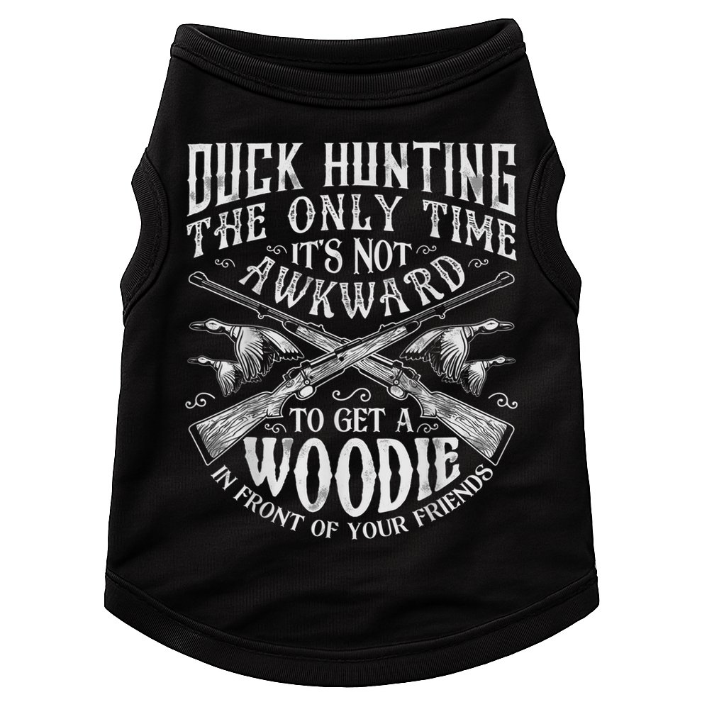 Duck Hunting Men Women Funny Hunter Friends Doggie Tank