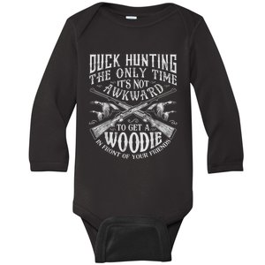 Duck Hunting Men Women Funny Hunter Friends Baby Long Sleeve Bodysuit