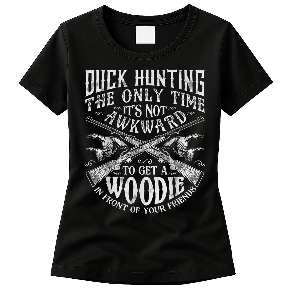 Duck Hunting Men Women Funny Hunter Friends Womens T-Shirt