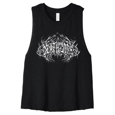 Deathcore Heavy Metal Women's Racerback Cropped Tank