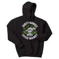 Dirty Hands Make CleanMoney Funny Repair Mechanic Kids Hoodie