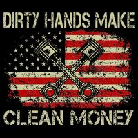Dirty Hands Make Clean Money Funny Repair Mechanic Impact Tech Backpack