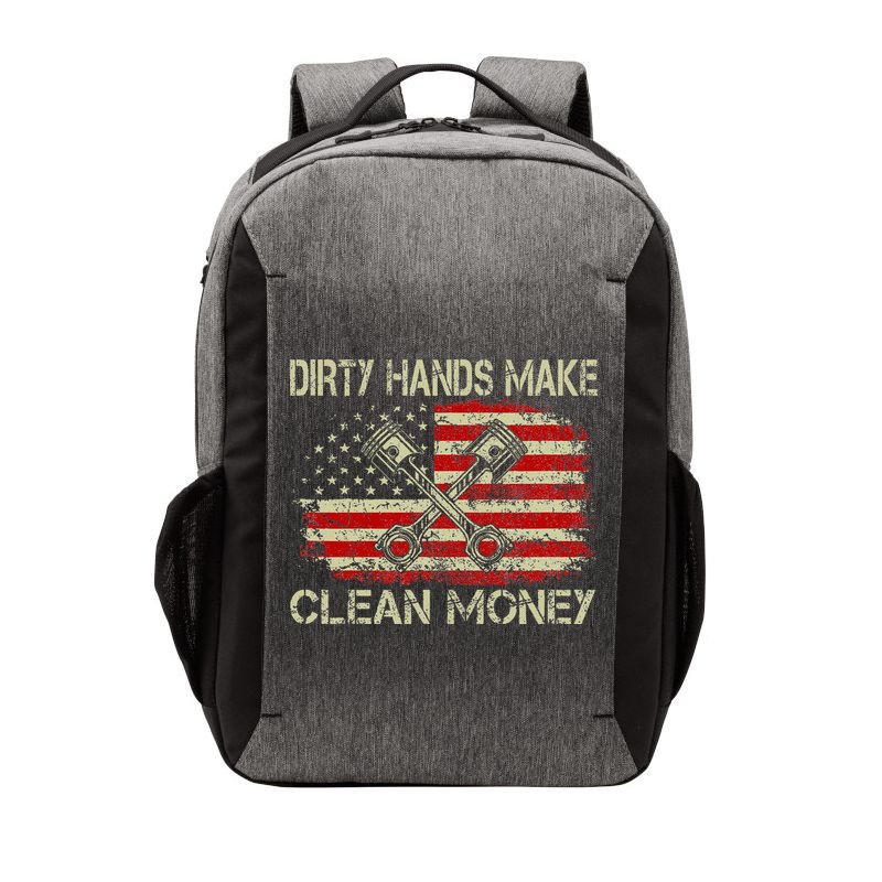 Dirty Hands Make Clean Money Funny Repair Mechanic Vector Backpack