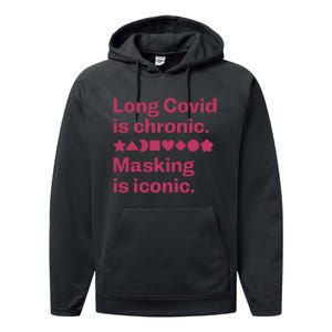 Dalia Hasan Md Long Covid Is Chronic Masking Is Iconic Performance Fleece Hoodie