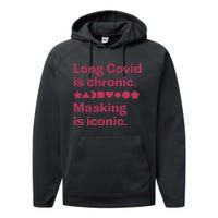 Dalia Hasan Md Long Covid Is Chronic Masking Is Iconic Performance Fleece Hoodie