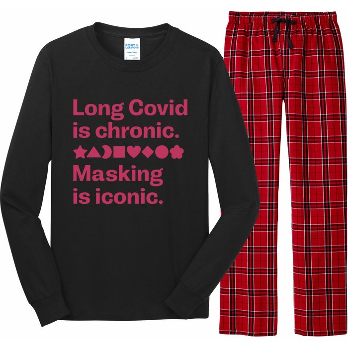 Dalia Hasan Md Long Covid Is Chronic Masking Is Iconic Long Sleeve Pajama Set