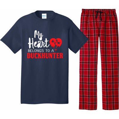 Duck Hunting My Heart Belongs To A Duckhunter Gift Wife Mom Pajama Set