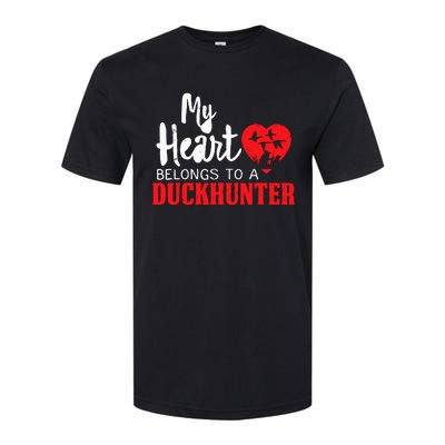 Duck Hunting My Heart Belongs To A Duckhunter Gift Wife Mom Softstyle CVC T-Shirt