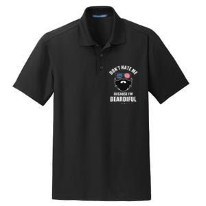 DonT Hate Me Because IM Beardiful Cool Daddy Beards Party Dry Zone Grid Polo