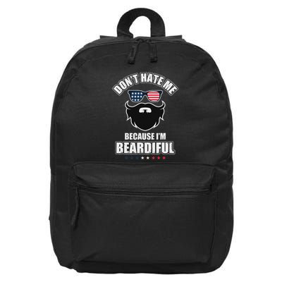 DonT Hate Me Because IM Beardiful Cool Daddy Beards Party 16 in Basic Backpack