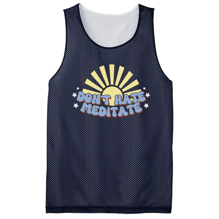 Don’T Hate Meditate Mesh Reversible Basketball Jersey Tank