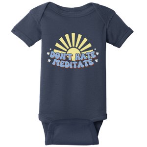 Don’T Hate Meditate Baby Bodysuit