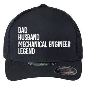 Dad Husband Mechanical Engineer Gift Flexfit Unipanel Trucker Cap