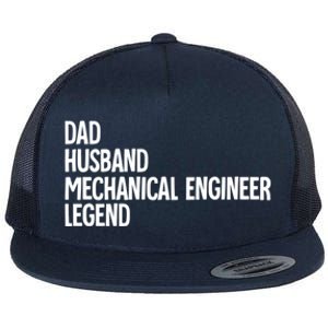 Dad Husband Mechanical Engineer Gift Flat Bill Trucker Hat