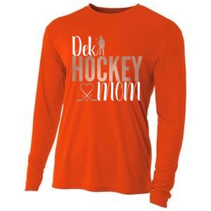 Dek Hockey Mom Support Deck Hockey Street Hockey Mom Gift Cooling Performance Long Sleeve Crew