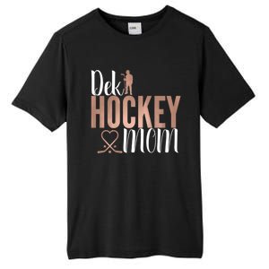 Dek Hockey Mom Support Deck Hockey Street Hockey Mom Gift Tall Fusion ChromaSoft Performance T-Shirt