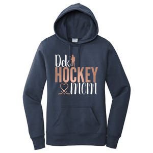 Dek Hockey Mom Support Deck Hockey Street Hockey Mom Gift Women's Pullover Hoodie