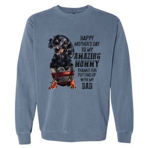 Dachshund Happy Mother's Day To My Amazing Mommy Garment-Dyed Sweatshirt