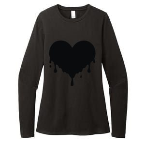 Dripping Heart Melting Heart Womens CVC Long Sleeve Shirt