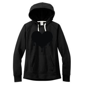 Dripping Heart Melting Heart Women's Fleece Hoodie