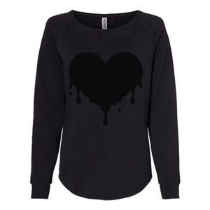 Dripping Heart Melting Heart Womens California Wash Sweatshirt