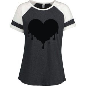 Dripping Heart Melting Heart Enza Ladies Jersey Colorblock Tee