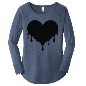 Dripping Heart Melting Heart Women's Perfect Tri Tunic Long Sleeve Shirt