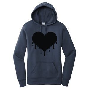 Dripping Heart Melting Heart Women's Pullover Hoodie