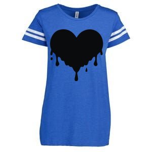 Dripping Heart Melting Heart Enza Ladies Jersey Football T-Shirt