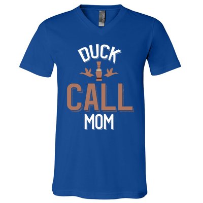 Duck Hunting Mom Duck Calling Family Gift V-Neck T-Shirt